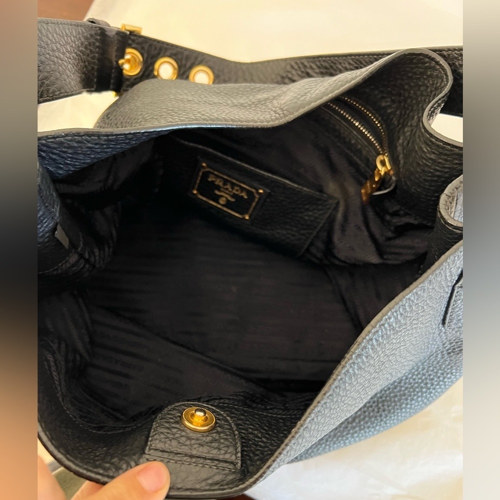 Prada Black Slouchy Shoulder Bag - Picture 7 of 16